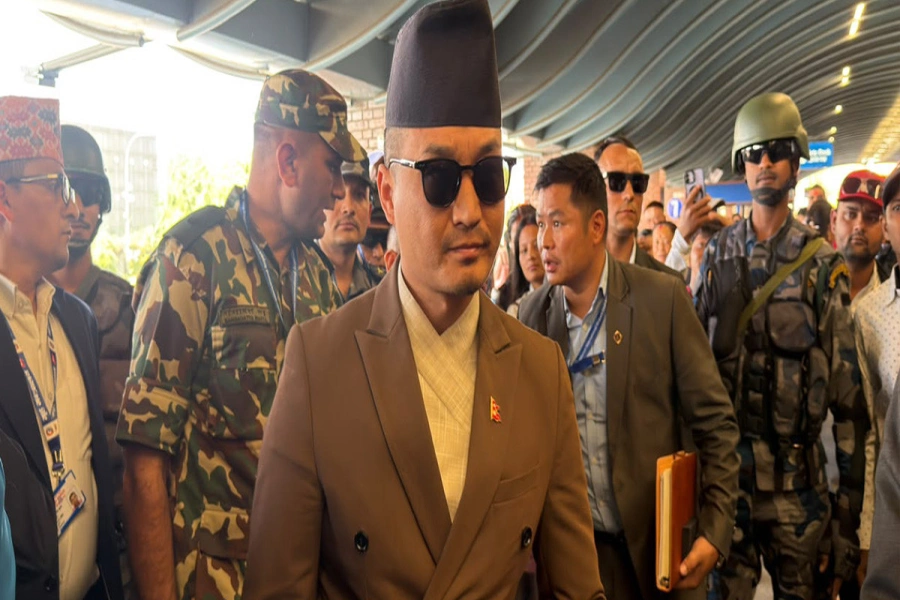 Home Minister Gurung leaves for India to attend BIMSTEC meeting
