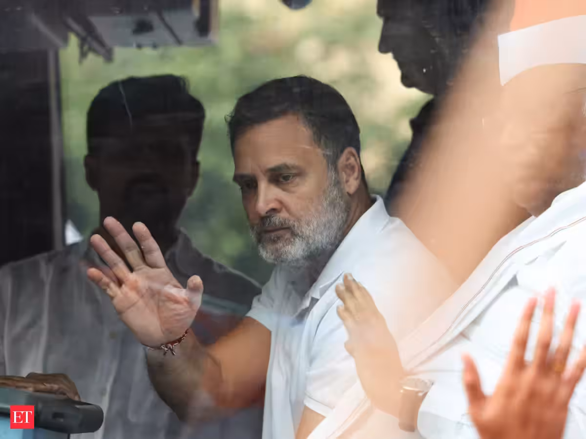 A show of resistance on Delhi’s streets as Rahul Gandhi