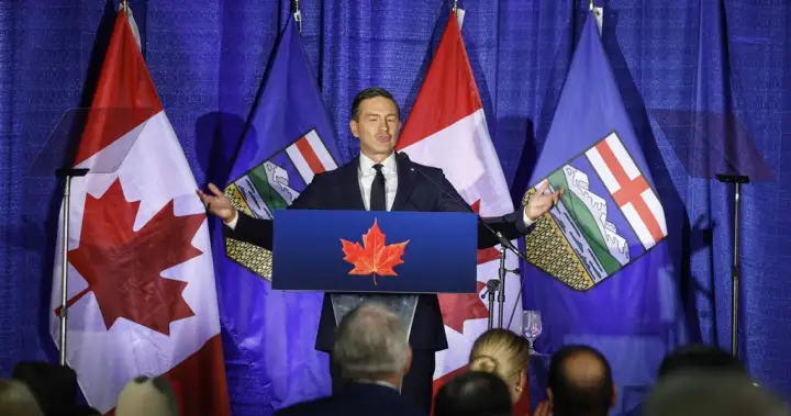 ‘Albertans are not quitters’: Poilievre pushes referendum vote to stay in Canada