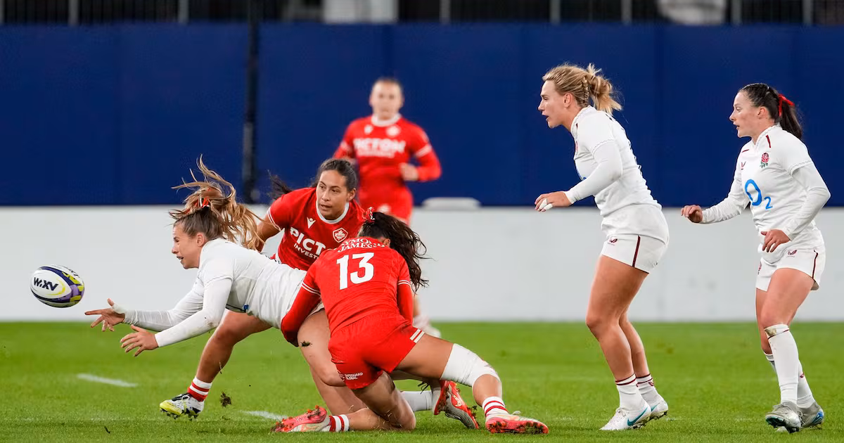 Canada pulls off upset against England in women’s rugby, snaps 41