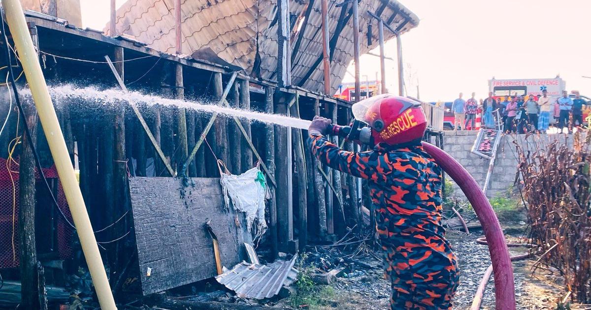 A fire guts a Bangladeshi beach resort, killing 10 people