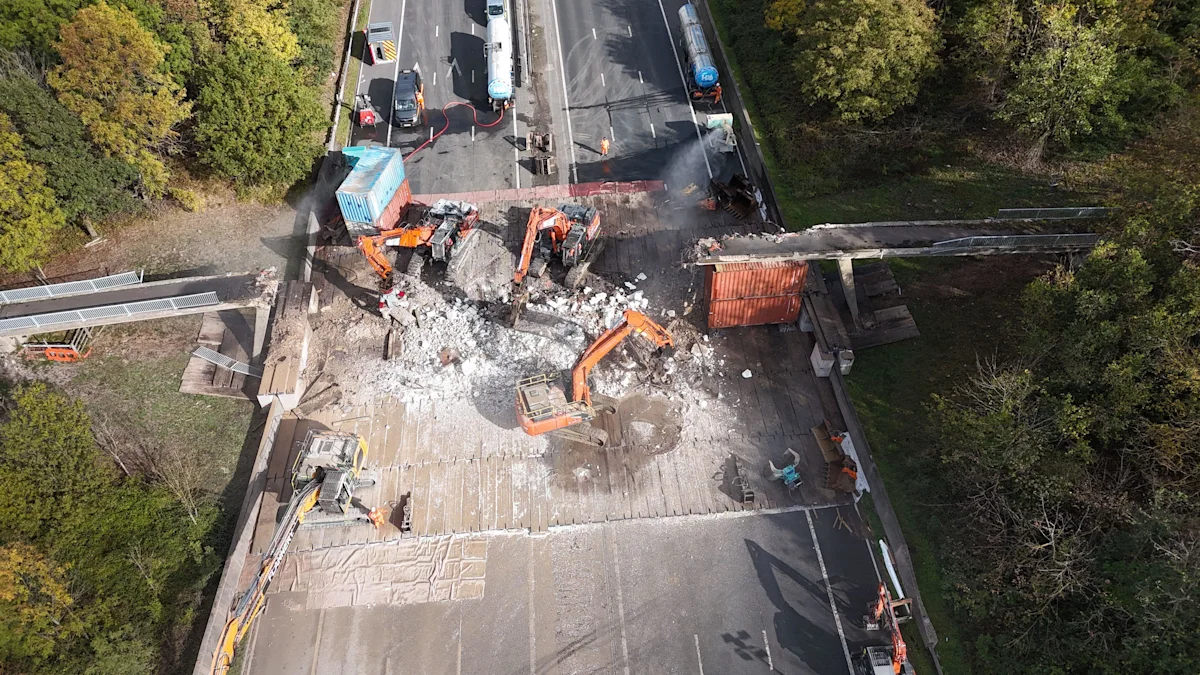 Demolition of M5 bridges is 'going smoothly'