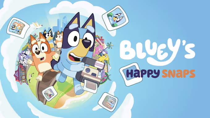 Explore Bluey's world like never before in Bluey’s Happy Snaps, available now!