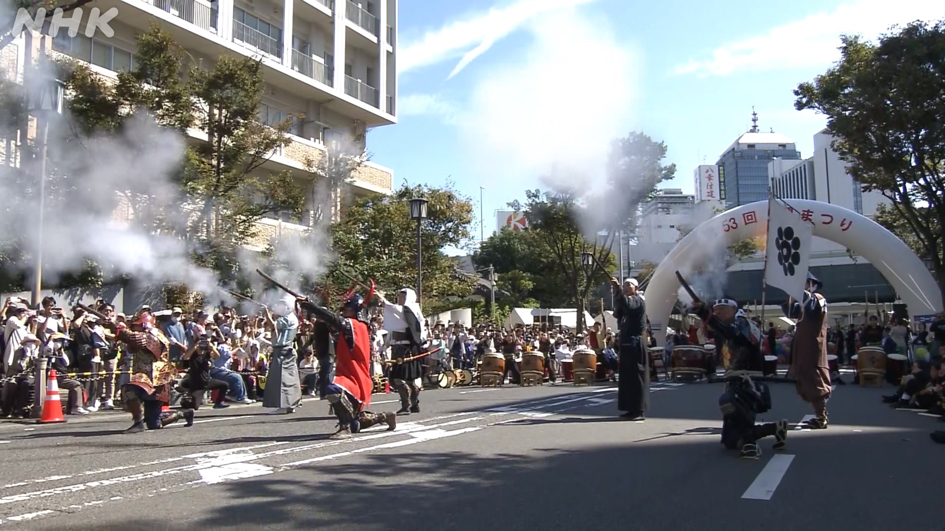 Festival opens with musket salute in Sakai, Osaka